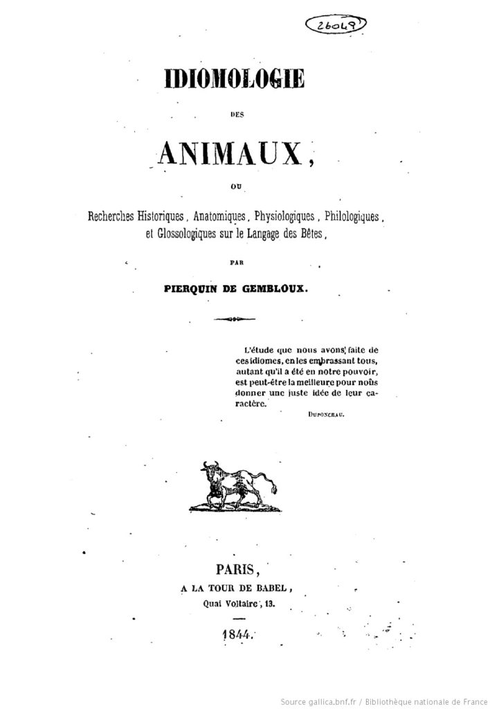 Le glossaire ouistiti français de PIERQUIN de GEMBLOUX Le Dicopathe