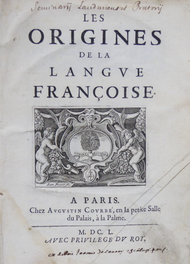 menage origines langue françoise pt
