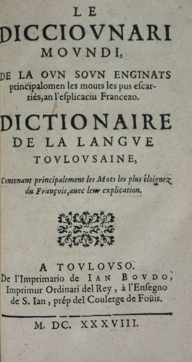 DOUJAT dicciounari moundi langue toulousaine 1638 pt2