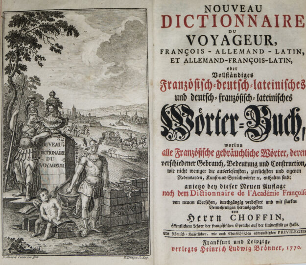 CHOFFIN dictionnaire voyageur 1770 pt
