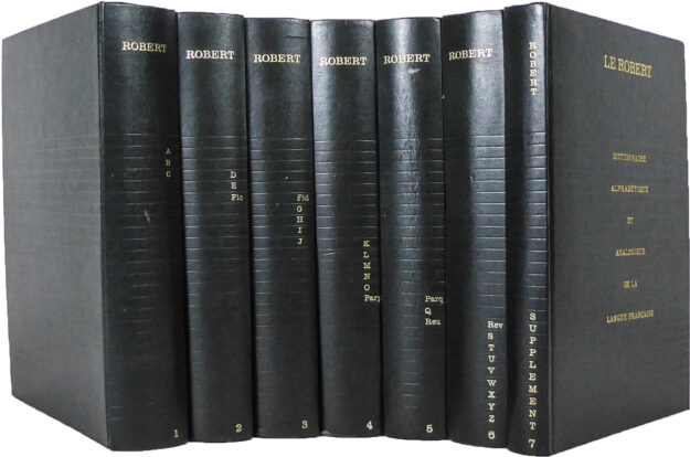 ROBERT alphabétique analogique langue française 1978 rel