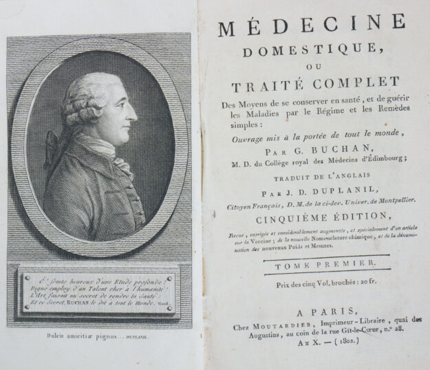 BUCHAN médecine domestique 1802 pt
