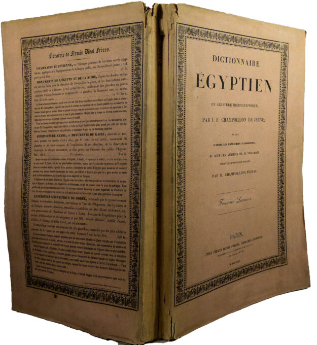 CHAMPOLLION hieroglyphique rel