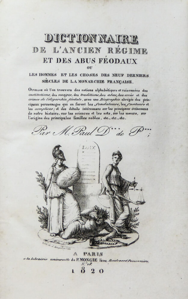 REGNAULT WARIN ancien régime abus féodaux pt