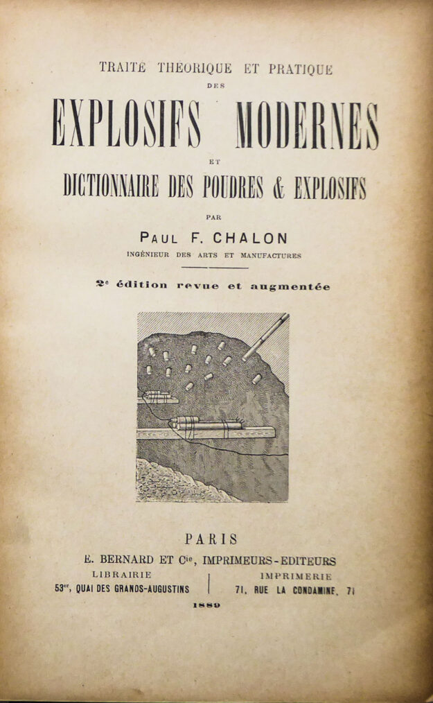 CHALON explosifs modernes 1889 rel