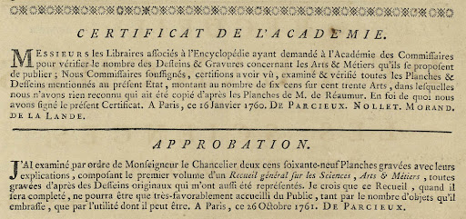 certificat academie sciences encyclopedie